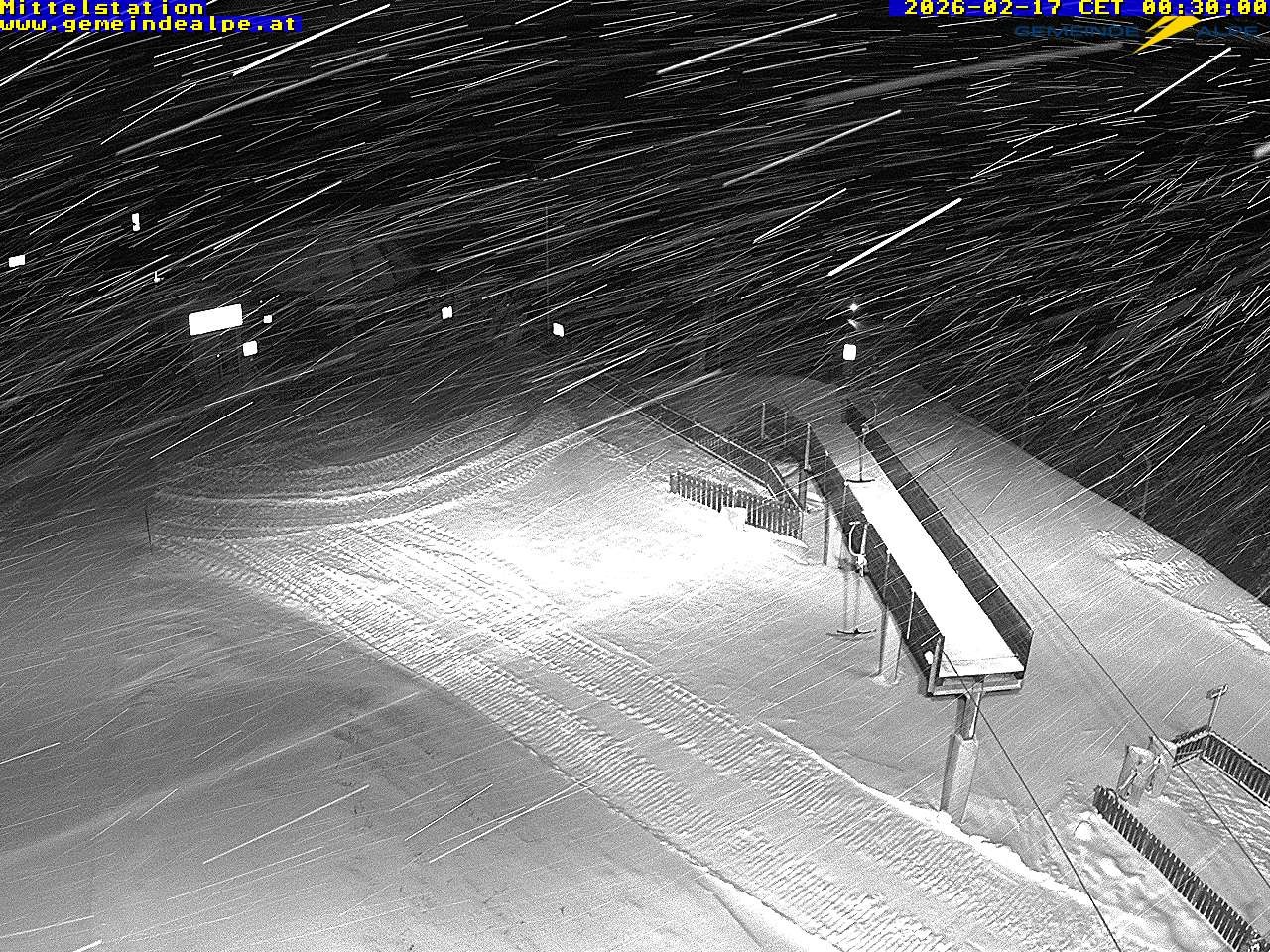 Archiv Foto Webcam Mittelstation Gemeindealpe