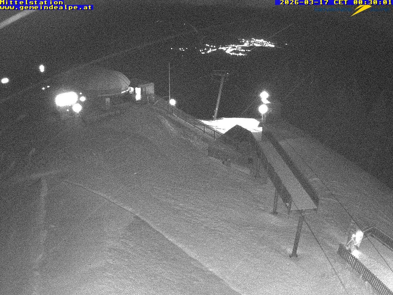 Archiv Foto Webcam Mittelstation Gemeindealpe