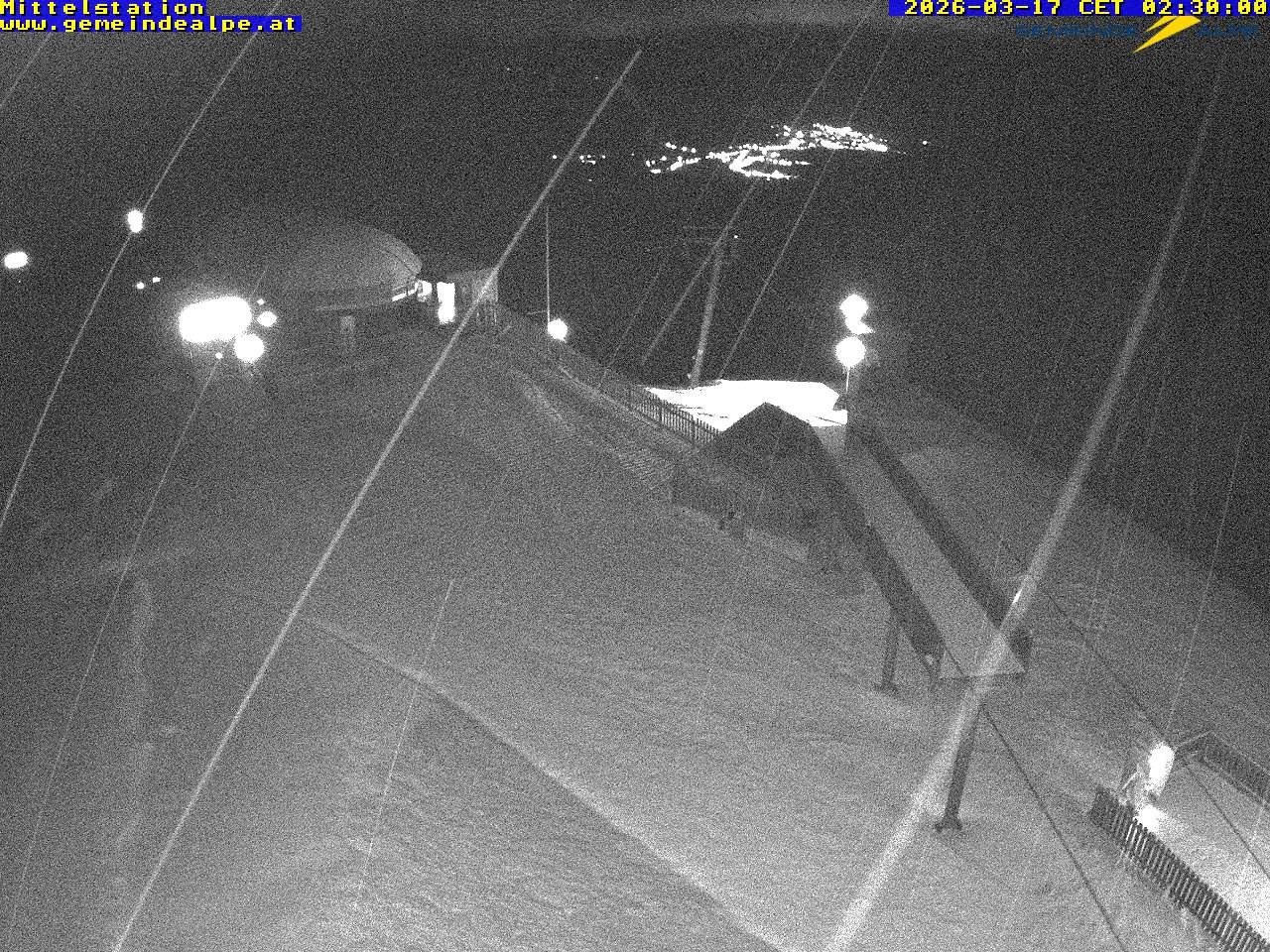 Archiv Foto Webcam Mittelstation Gemeindealpe
