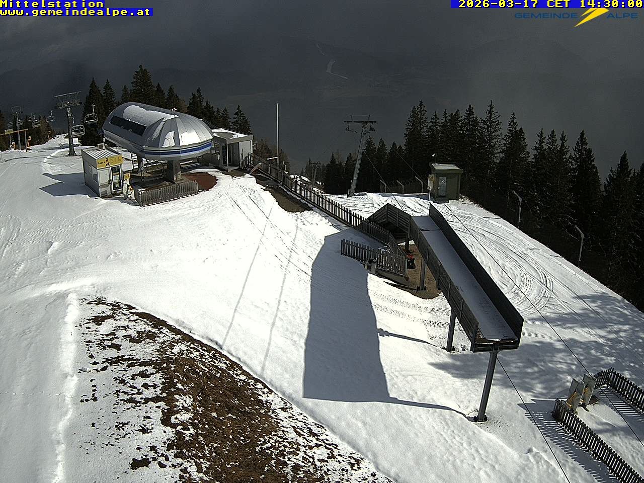 Archiv Foto Webcam Mittelstation Gemeindealpe