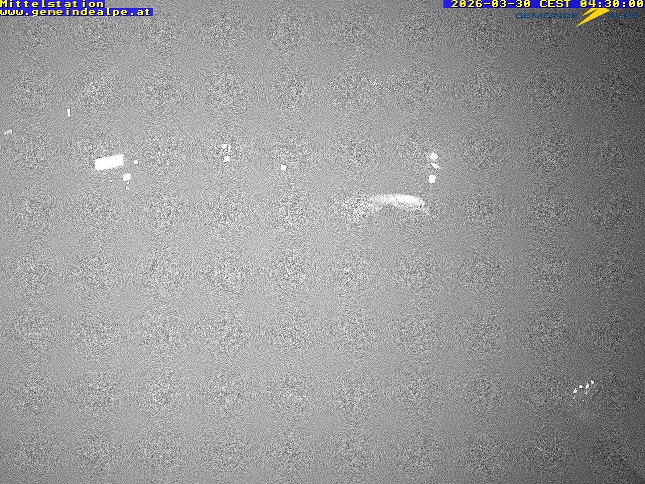 Archiv Foto Webcam Mittelstation Gemeindealpe