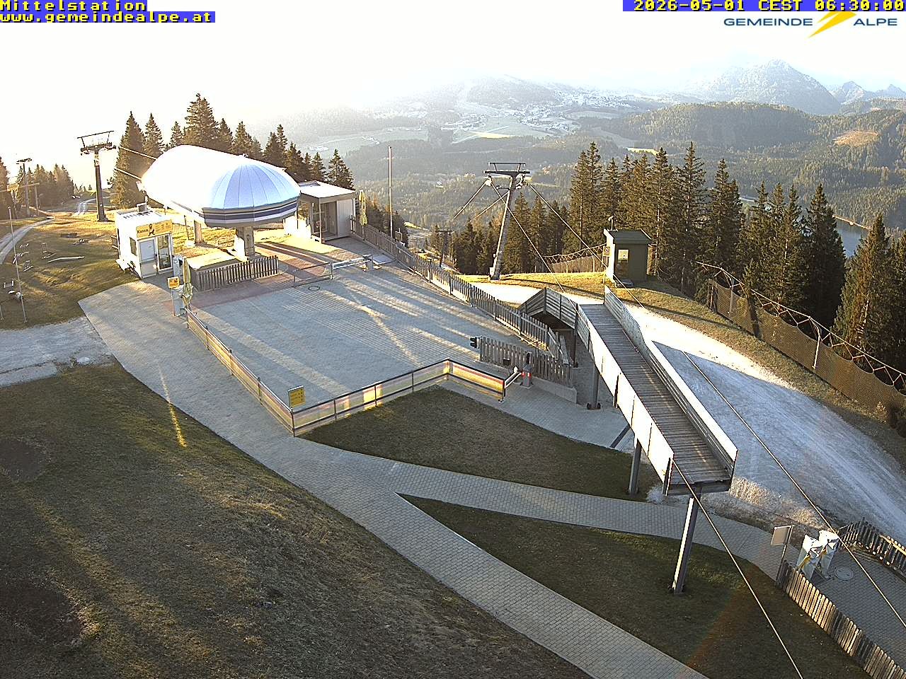 Archiv Foto Webcam Mittelstation Gemeindealpe