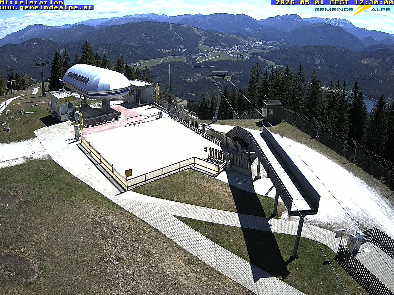 Archiv Foto Webcam Mittelstation Gemeindealpe