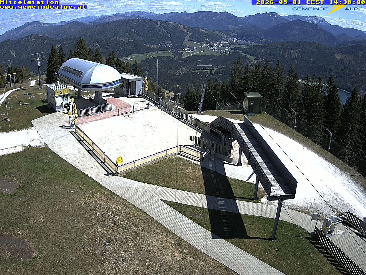 Archiv Foto Webcam Mittelstation Gemeindealpe