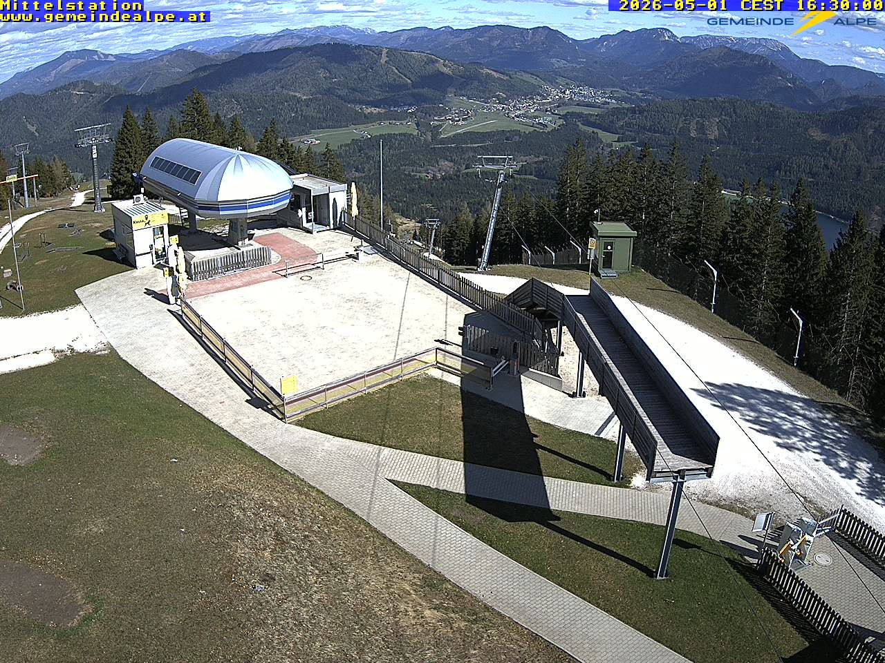 Archiv Foto Webcam Mittelstation Gemeindealpe