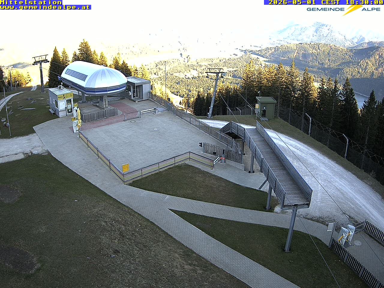 Archiv Foto Webcam Mittelstation Gemeindealpe