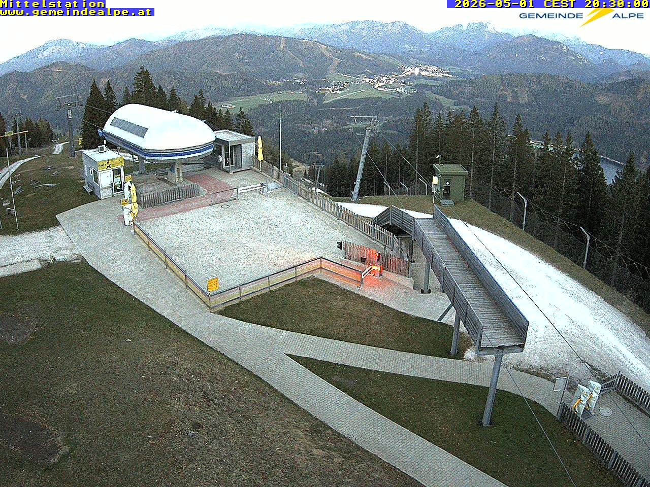 Archiv Foto Webcam Mittelstation Gemeindealpe