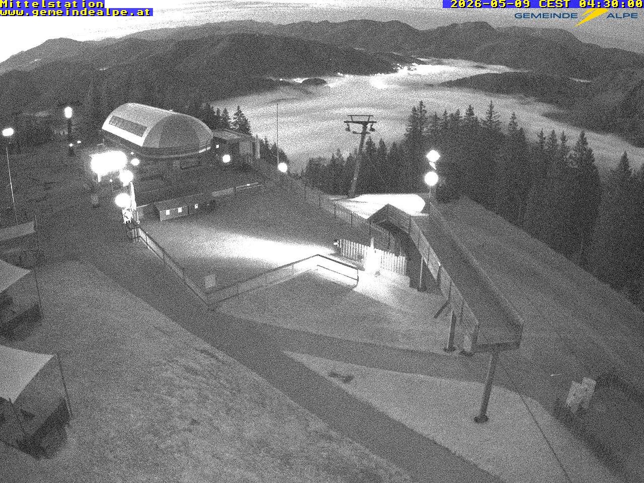 Archiv Foto Webcam Mittelstation Gemeindealpe