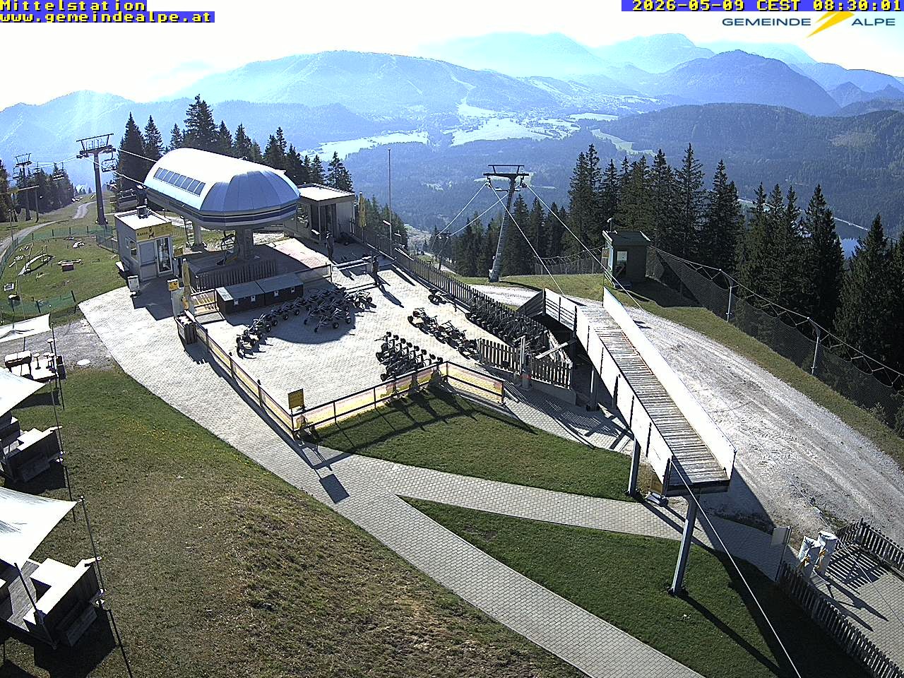 Archiv Foto Webcam Mittelstation Gemeindealpe