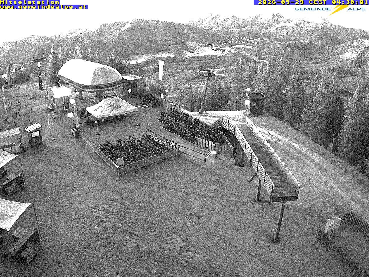 Archiv Foto Webcam Mittelstation Gemeindealpe