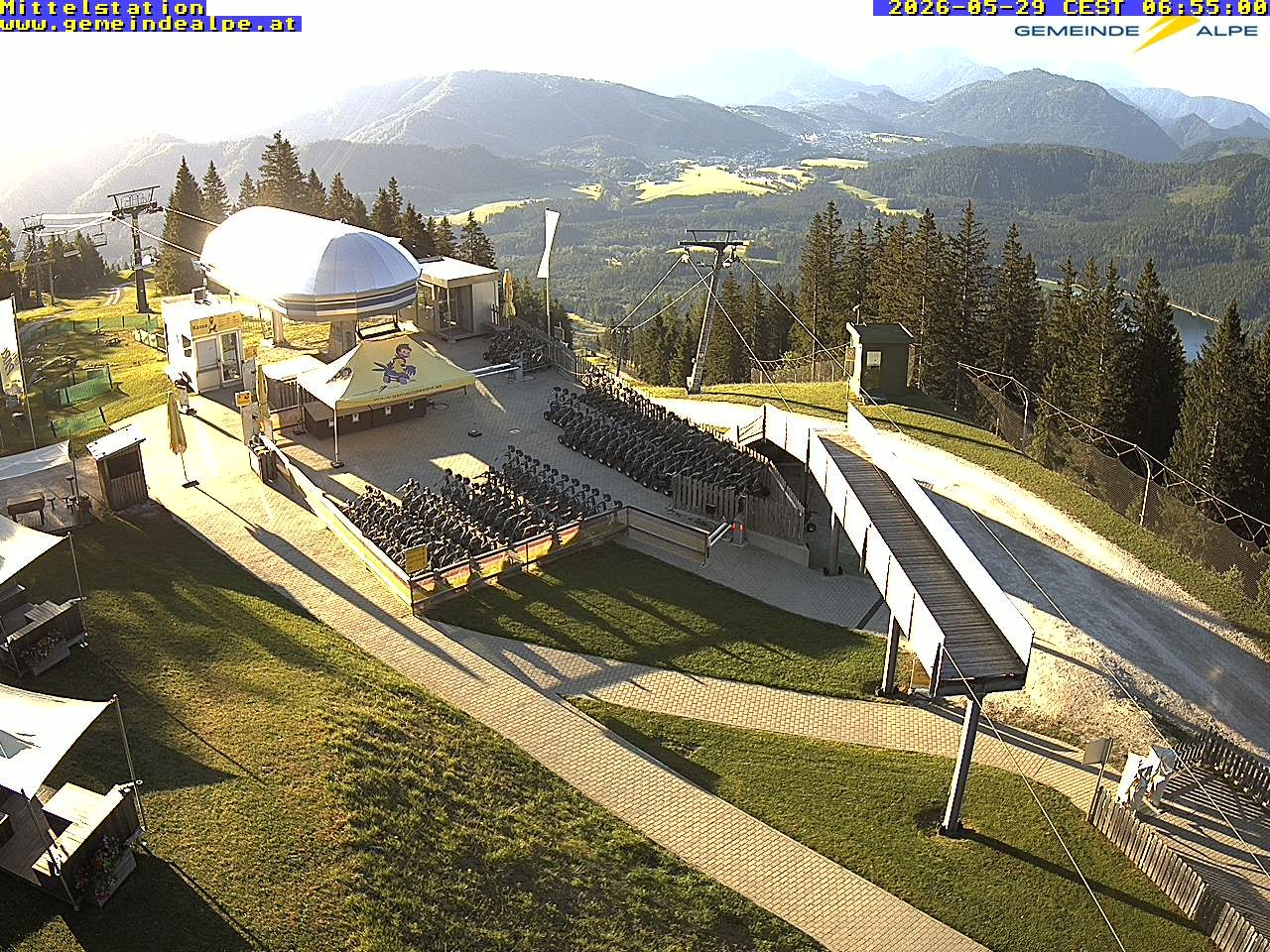 Archiv Foto Webcam Mittelstation Gemeindealpe