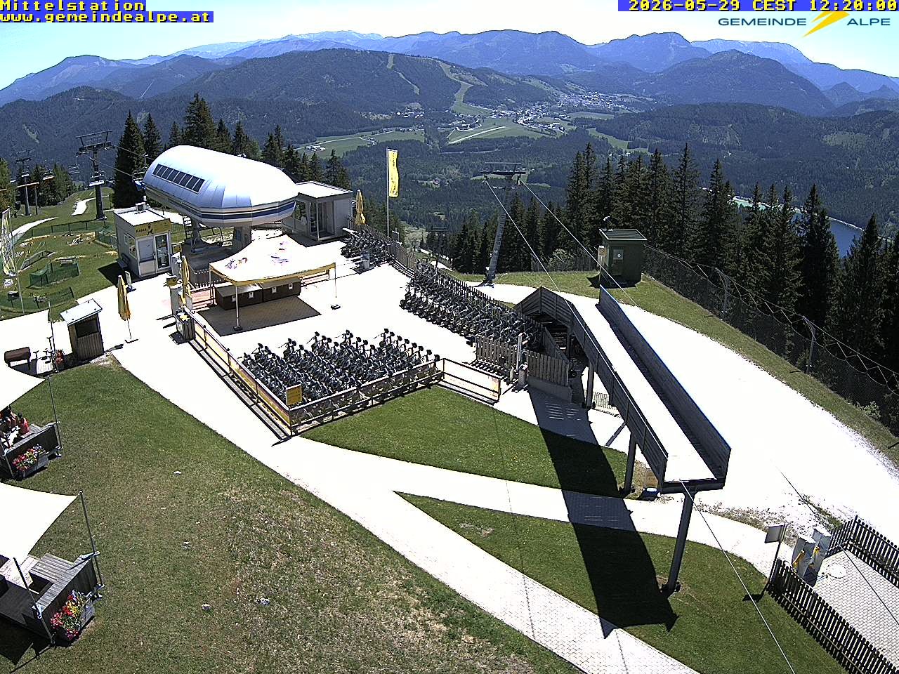Archiv Foto Webcam Mittelstation Gemeindealpe