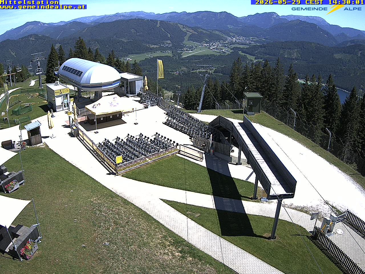 Archiv Foto Webcam Mittelstation Gemeindealpe