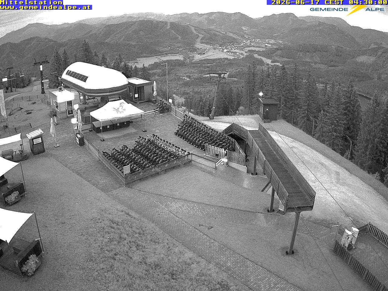 Archiv Foto Webcam Mittelstation Gemeindealpe
