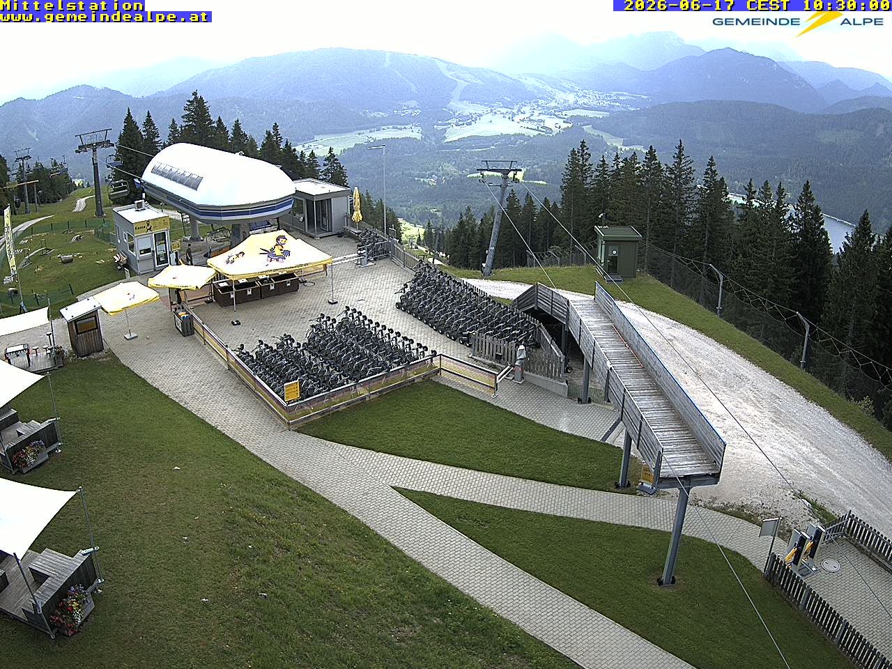 Archiv Foto Webcam Mittelstation Gemeindealpe