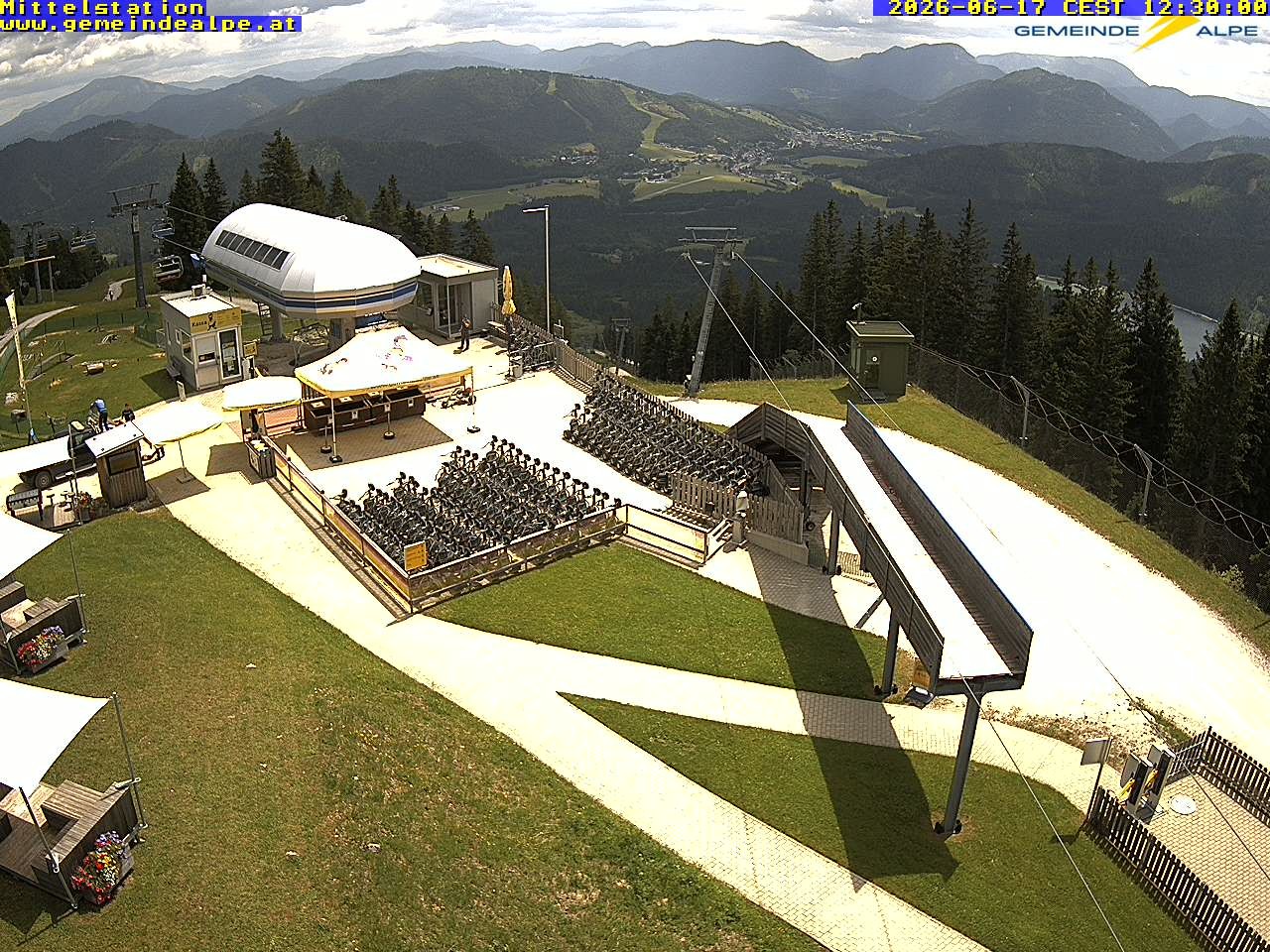 Archiv Foto Webcam Mittelstation Gemeindealpe