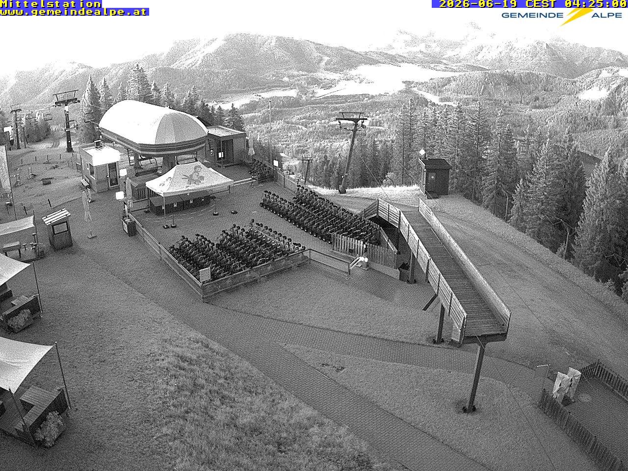 Archiv Foto Webcam Mittelstation Gemeindealpe