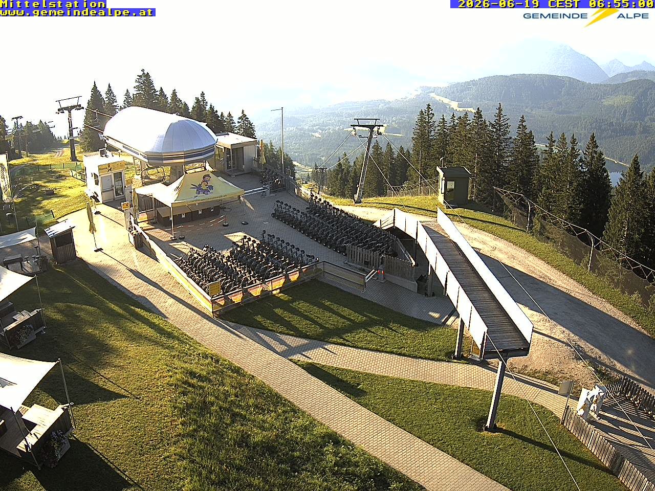 Archiv Foto Webcam Mittelstation Gemeindealpe
