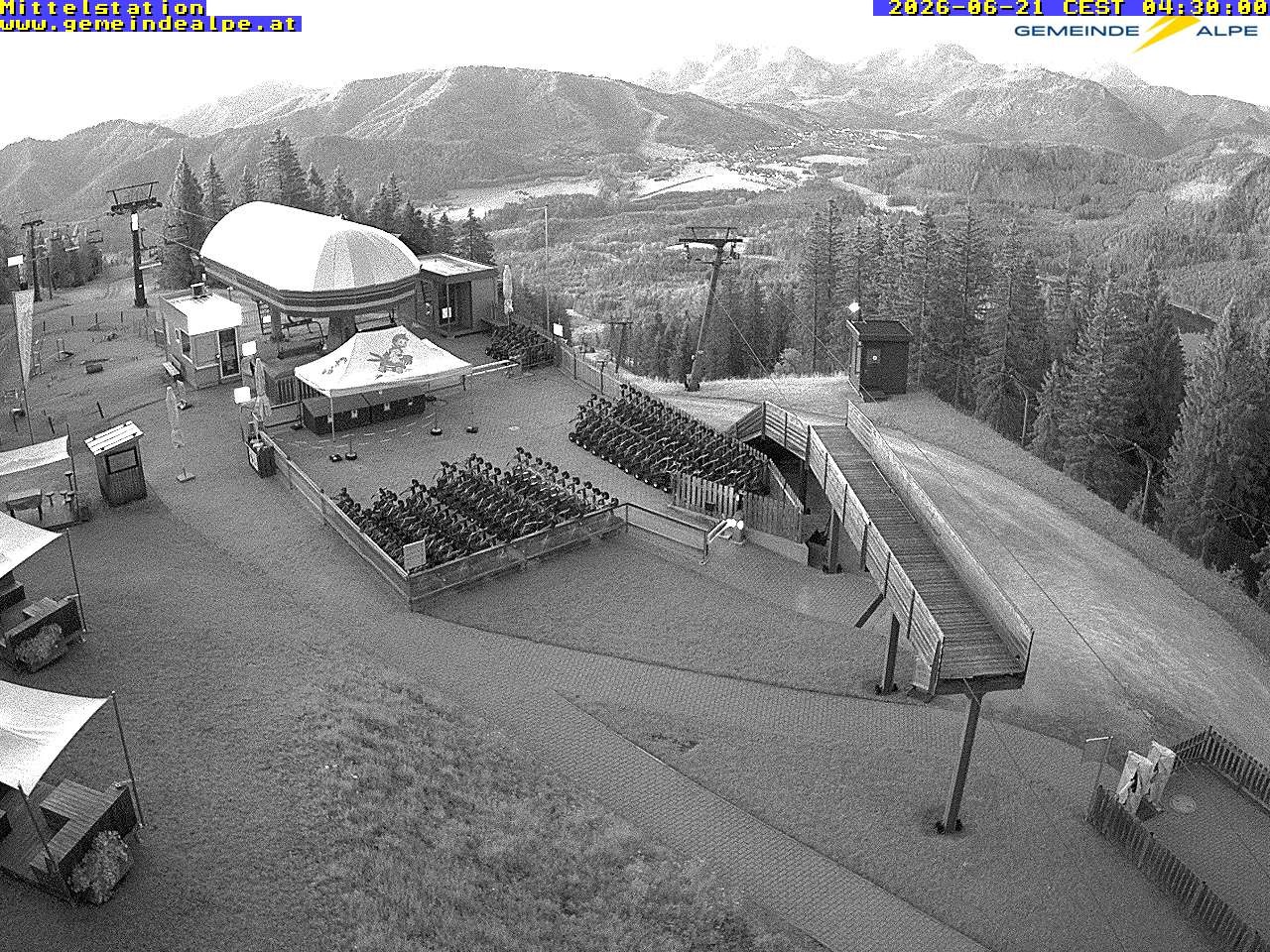 Archiv Foto Webcam Mittelstation Gemeindealpe