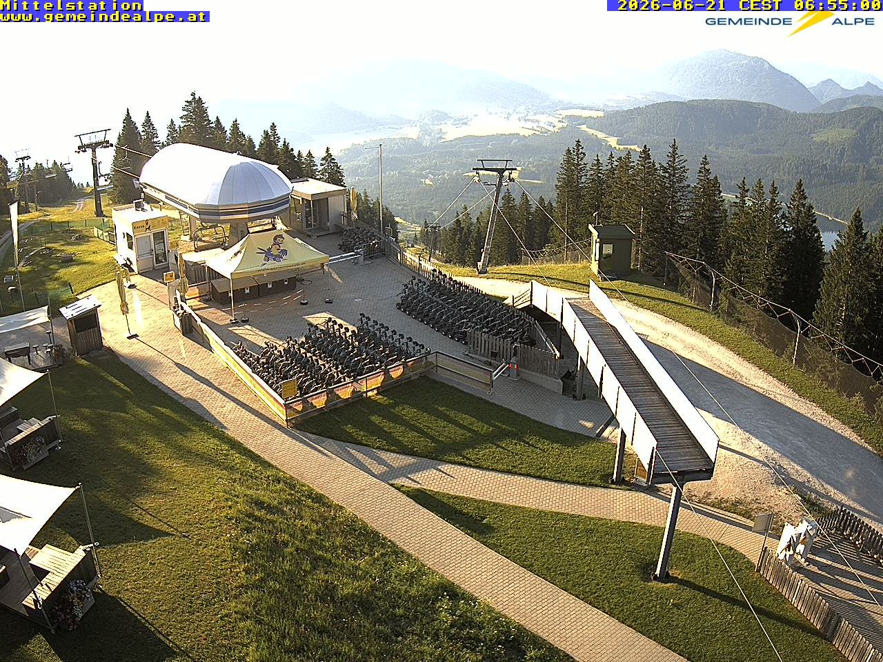 Archiv Foto Webcam Mittelstation Gemeindealpe