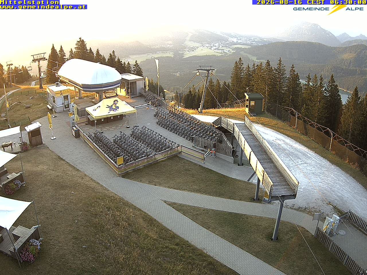 Archiv Foto Webcam Mittelstation Gemeindealpe