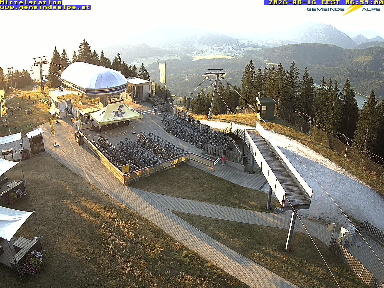 Archiv Foto Webcam Mittelstation Gemeindealpe