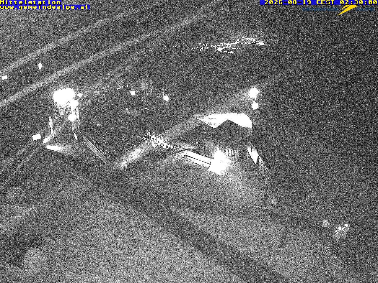Archiv Foto Webcam Mittelstation Gemeindealpe