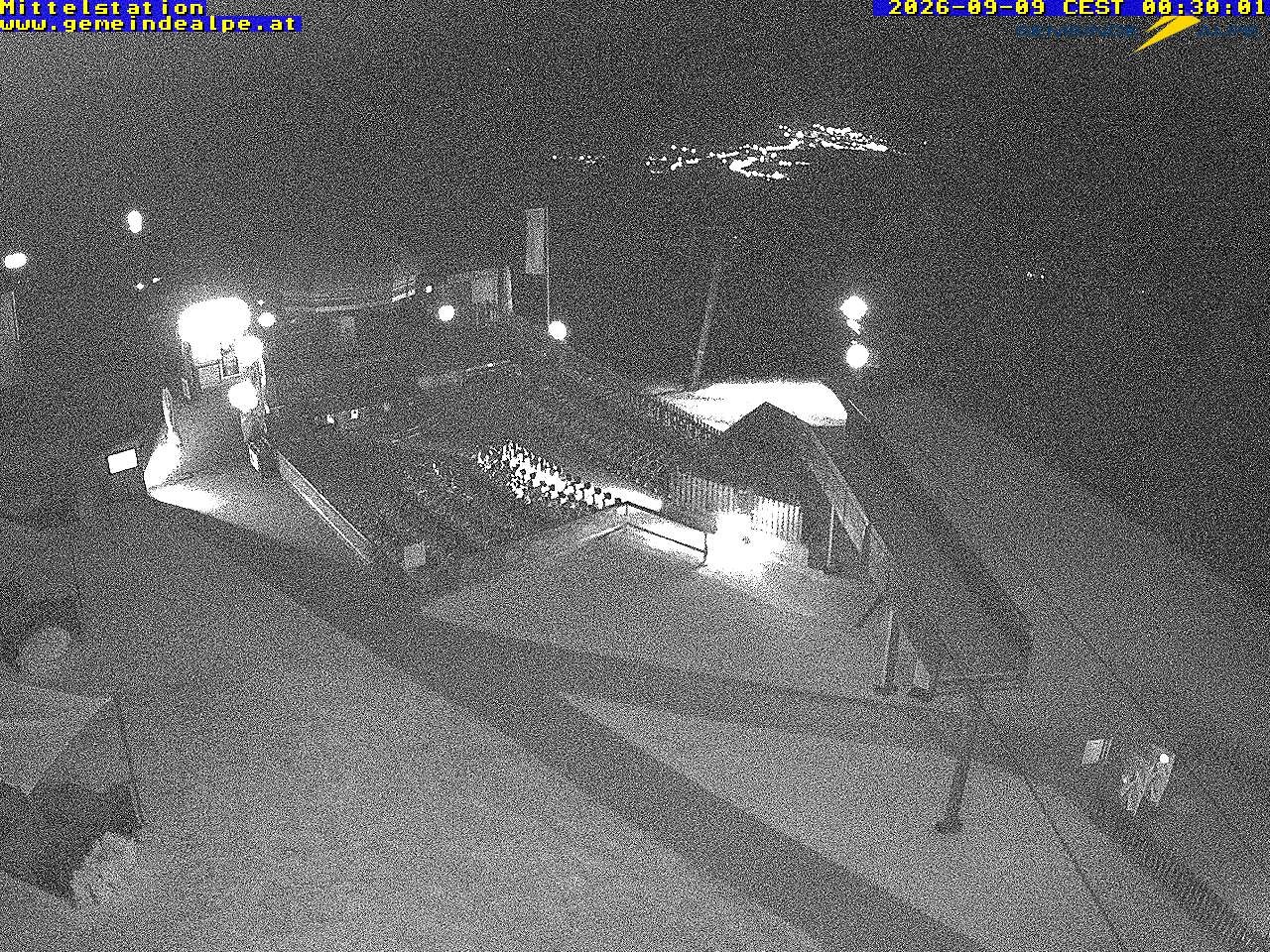 Archiv Foto Webcam Mittelstation Gemeindealpe