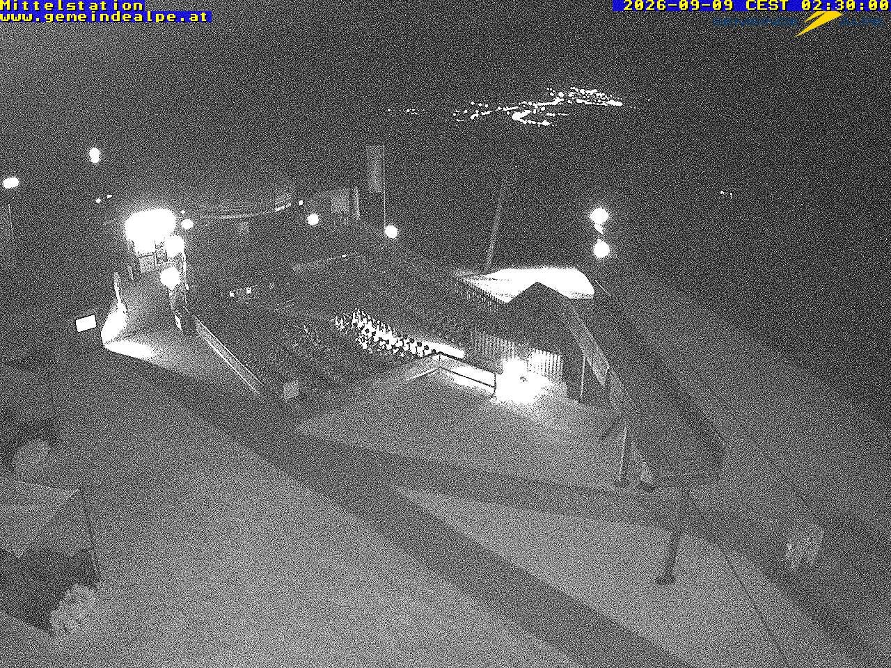 Archiv Foto Webcam Mittelstation Gemeindealpe