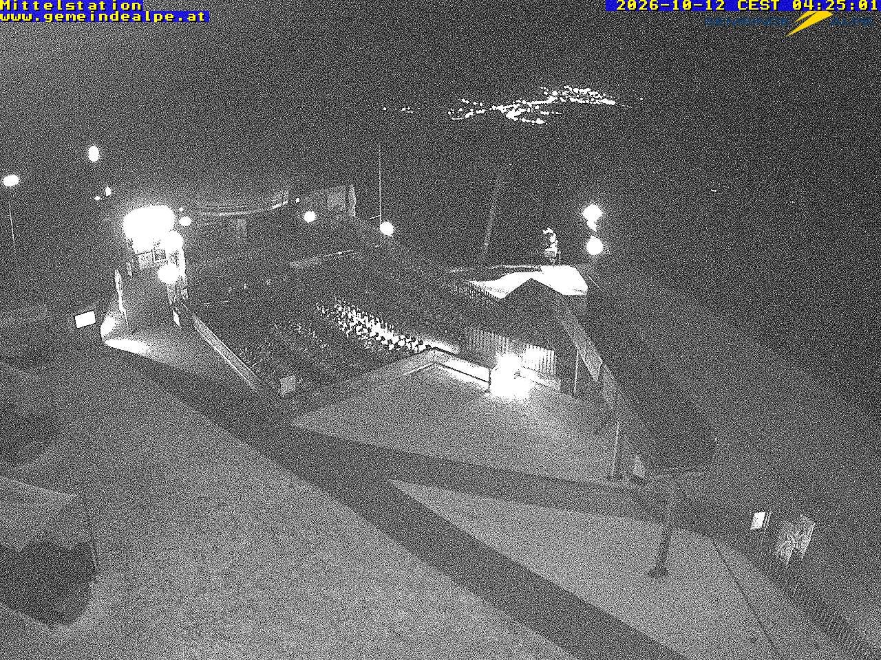 Archiv Foto Webcam Mittelstation Gemeindealpe