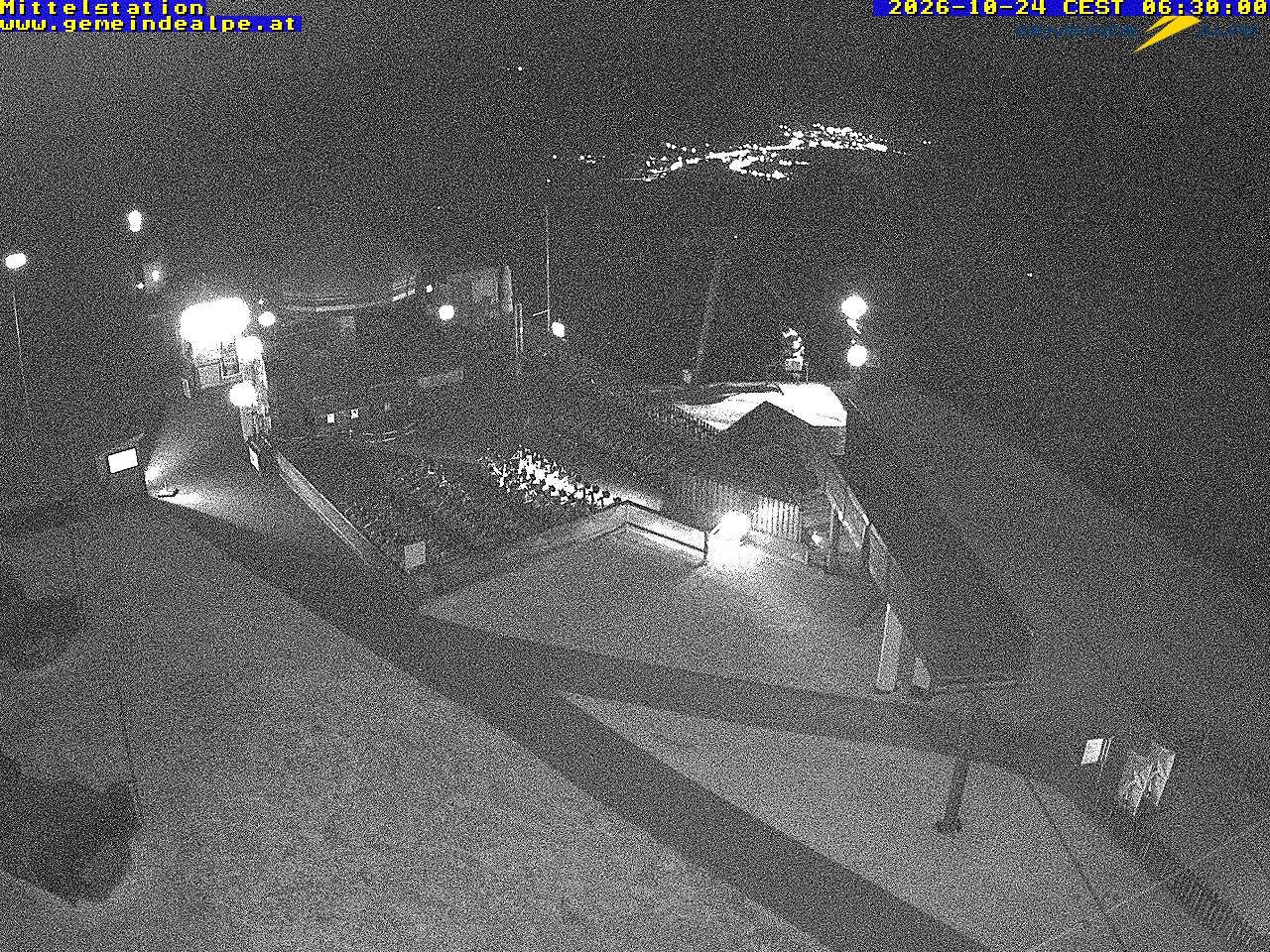Archiv Foto Webcam Mittelstation Gemeindealpe