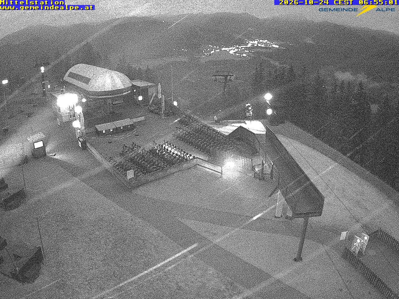 Archiv Foto Webcam Mittelstation Gemeindealpe
