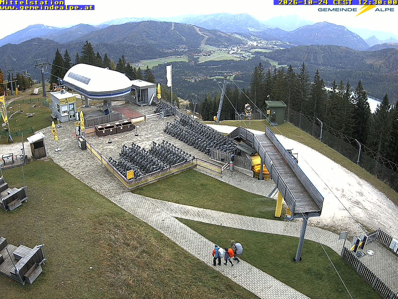 Archiv Foto Webcam Mittelstation Gemeindealpe