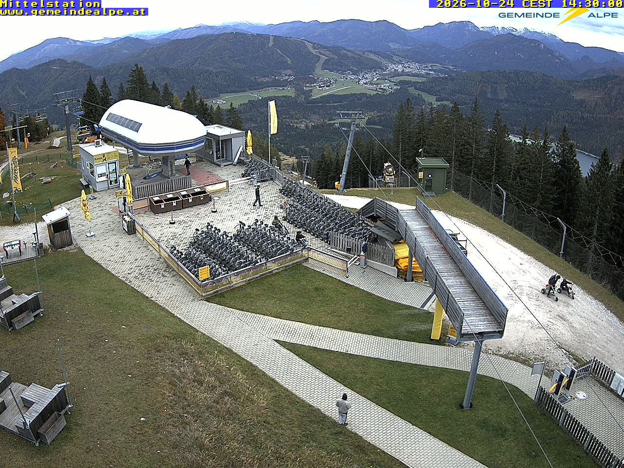 Archived image Webcam Bodenbauerexpress / Gemeindealpe