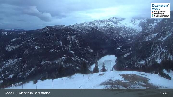 Archiv Foto Webcam Gosau: Zwieselalm Panorama Jet
