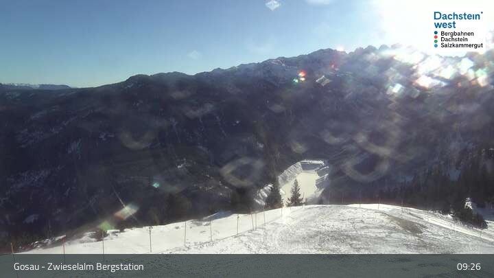 Archived image Webcam Gosau: Top station Panorama Jet Zwieselalm