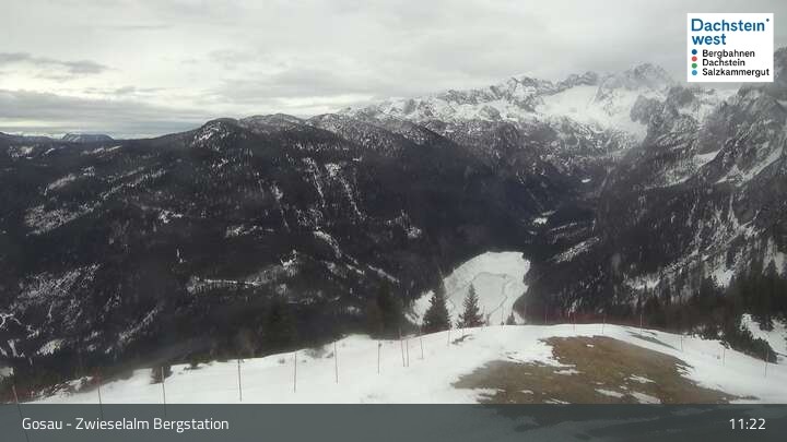 Archiv Foto Webcam Gosau: Zwieselalm Panorama Jet