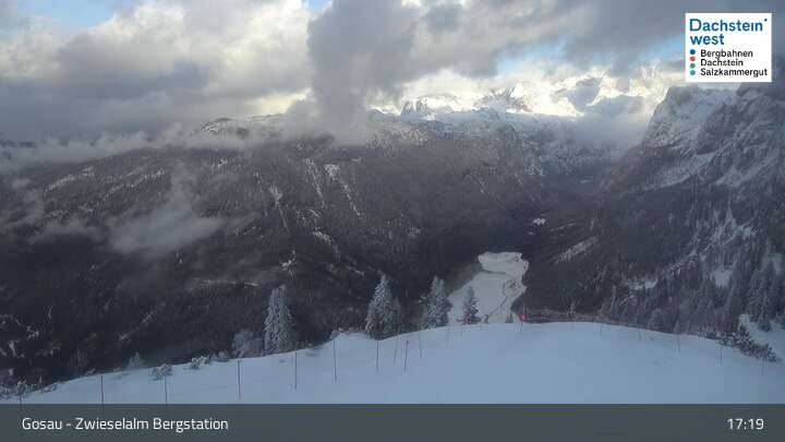 Archiv Foto Webcam Gosau: Zwieselalm Panorama Jet