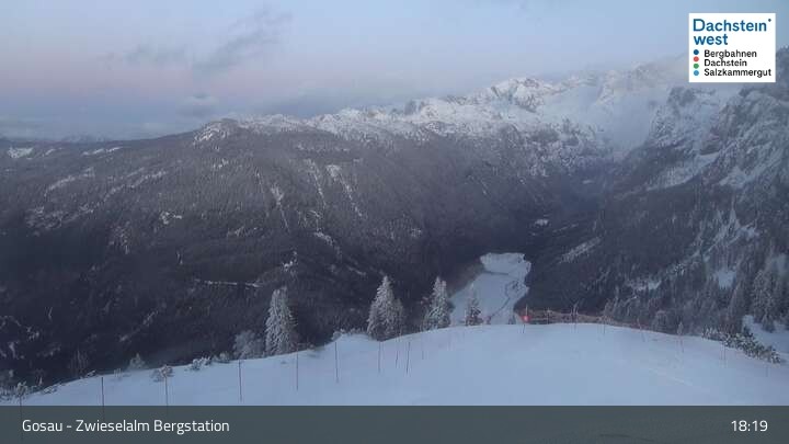 Archiv Foto Webcam Gosau: Zwieselalm Panorama Jet