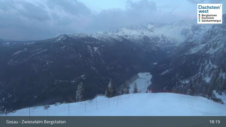 Archiv Foto Webcam Gosau: Zwieselalm Panorama Jet