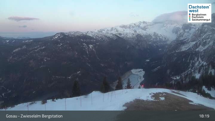 Archiv Foto Webcam Gosau: Zwieselalm Panorama Jet