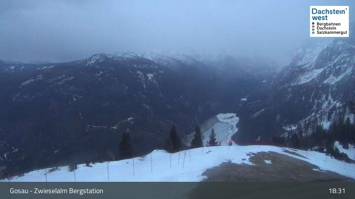 Archiv Foto Webcam Gosau: Zwieselalm Panorama Jet
