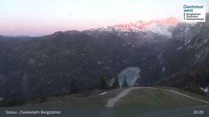 Archiv Foto Webcam Gosau: Zwieselalm Panorama Jet