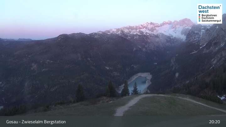 Archiv Foto Webcam Gosau: Zwieselalm Panorama Jet