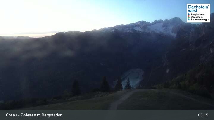 Archiv Foto Webcam Gosau: Zwieselalm Panorama Jet