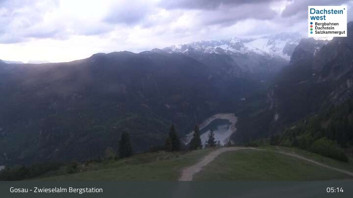 Archiv Foto Webcam Gosau: Zwieselalm Panorama Jet