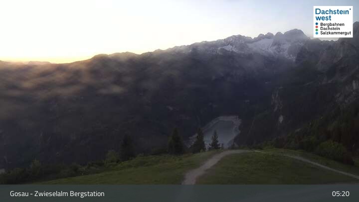Archiv Foto Webcam Gosau: Zwieselalm Panorama Jet