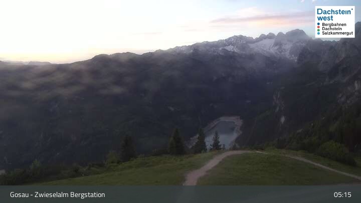Archiv Foto Webcam Gosau: Zwieselalm Panorama Jet