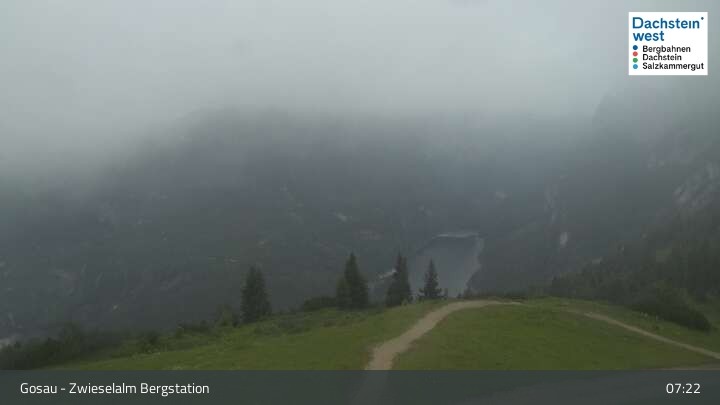 Archiv Foto Webcam Gosau: Zwieselalm Panorama Jet