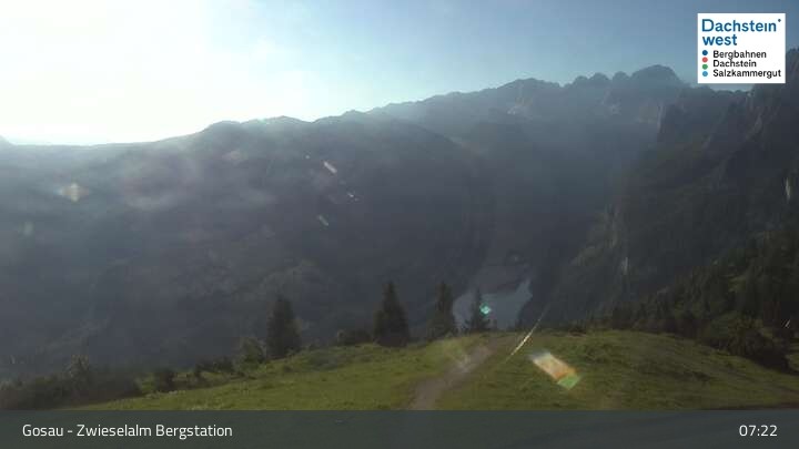 Archiv Foto Webcam Gosau: Zwieselalm Panorama Jet